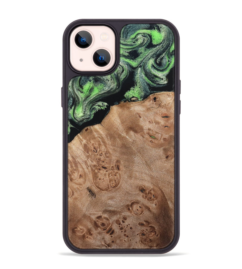 iPhone 14 Plus Wood Phone Case - Olin (Green, 820649)