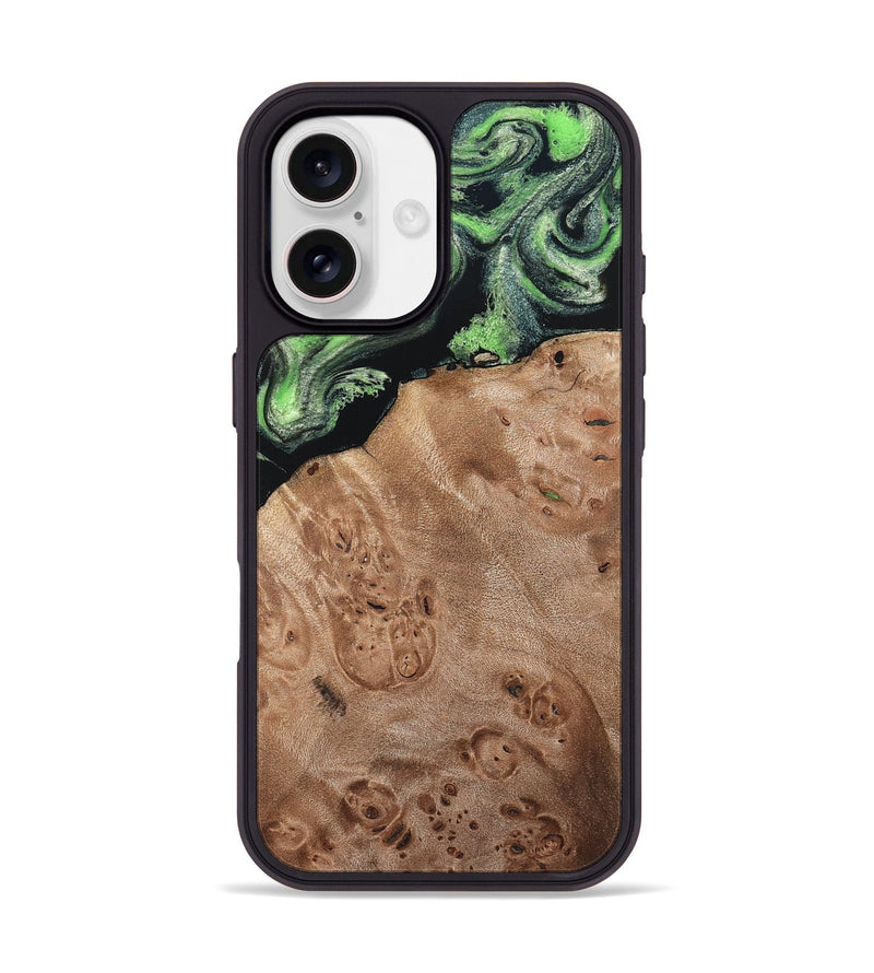 iPhone 17 Wood Phone Case - Olin (Green, 820649)