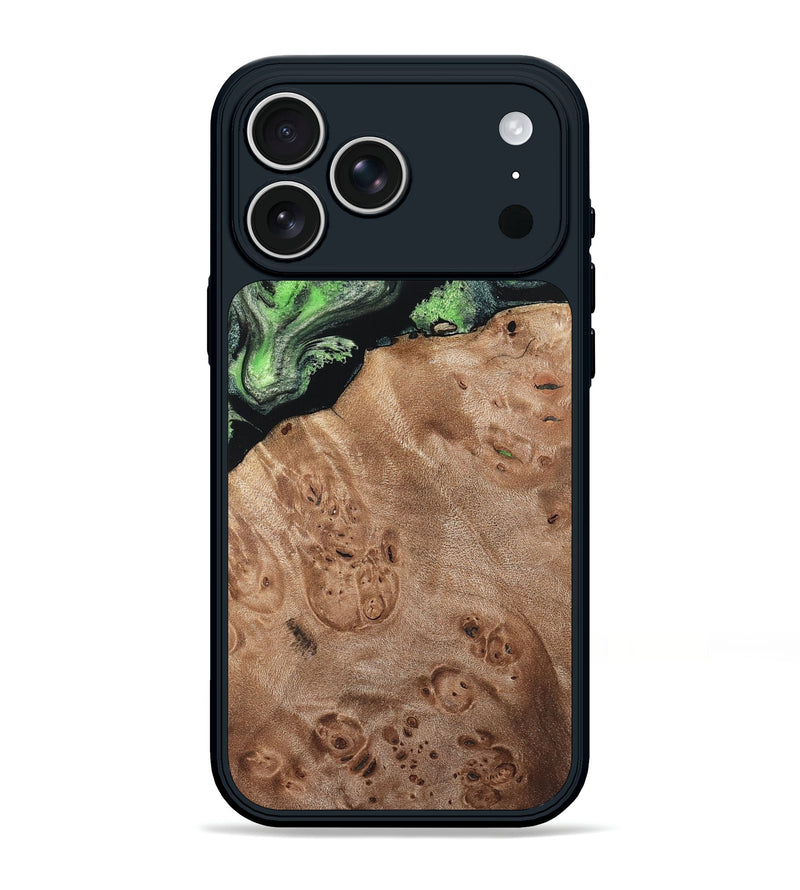 iPhone 17 Pro Max Wood Phone Case - Olin (Green, 820649)
