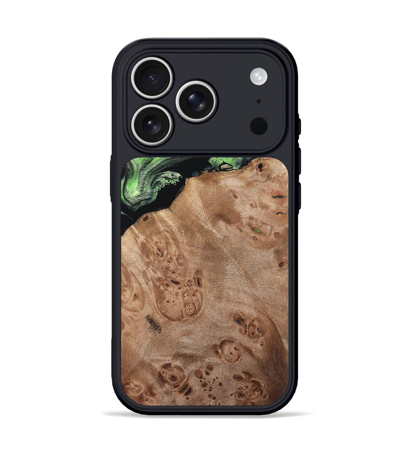 iPhone 17 Pro Wood Phone Case - Olin (Green, 820649)