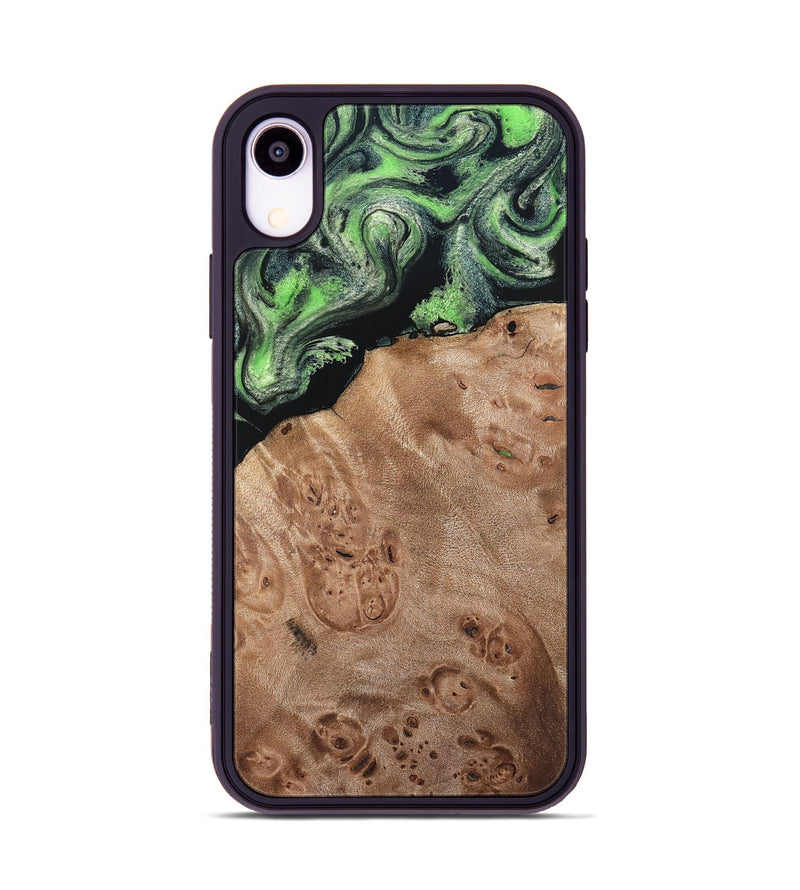 iPhone Xr Wood Phone Case - Olin (Green, 820649)