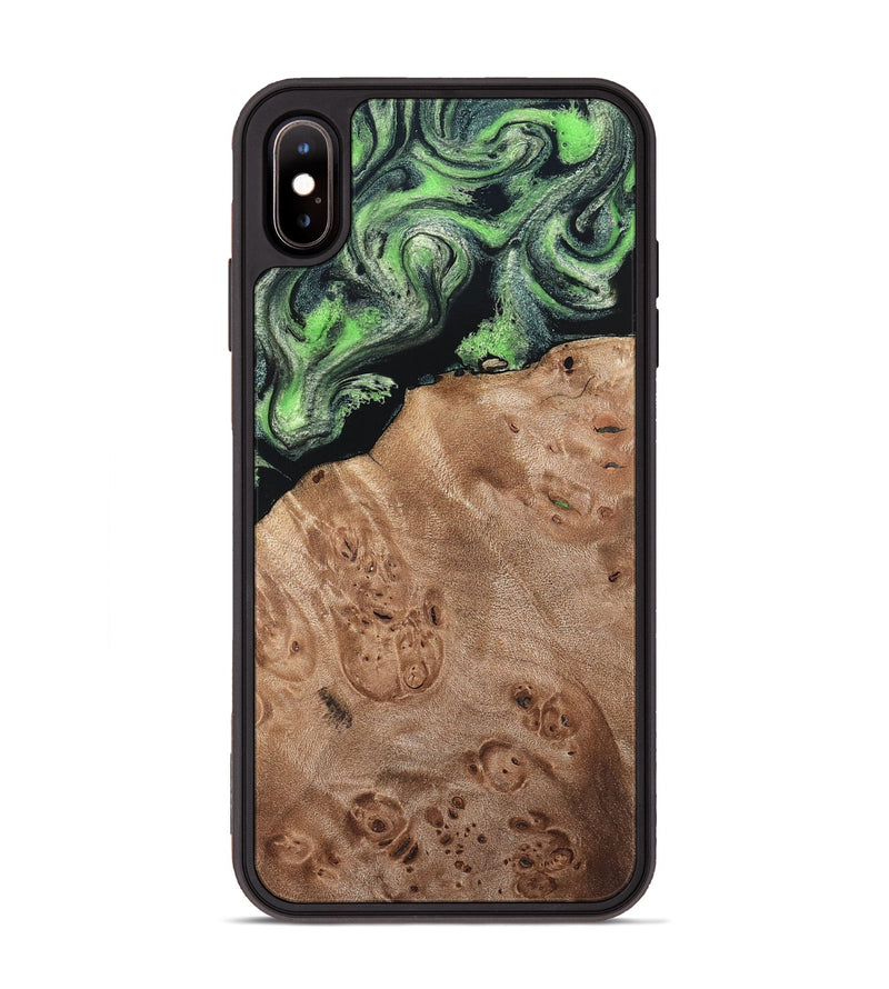 iPhone Xs Max Wood Phone Case - Olin (Green, 820649)