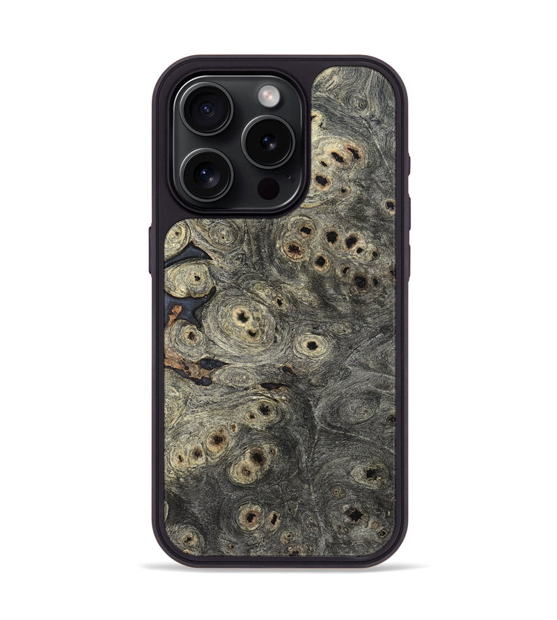 iPhone 15 Pro Wood Phone Case - Oral (Wood Burl, 820652)