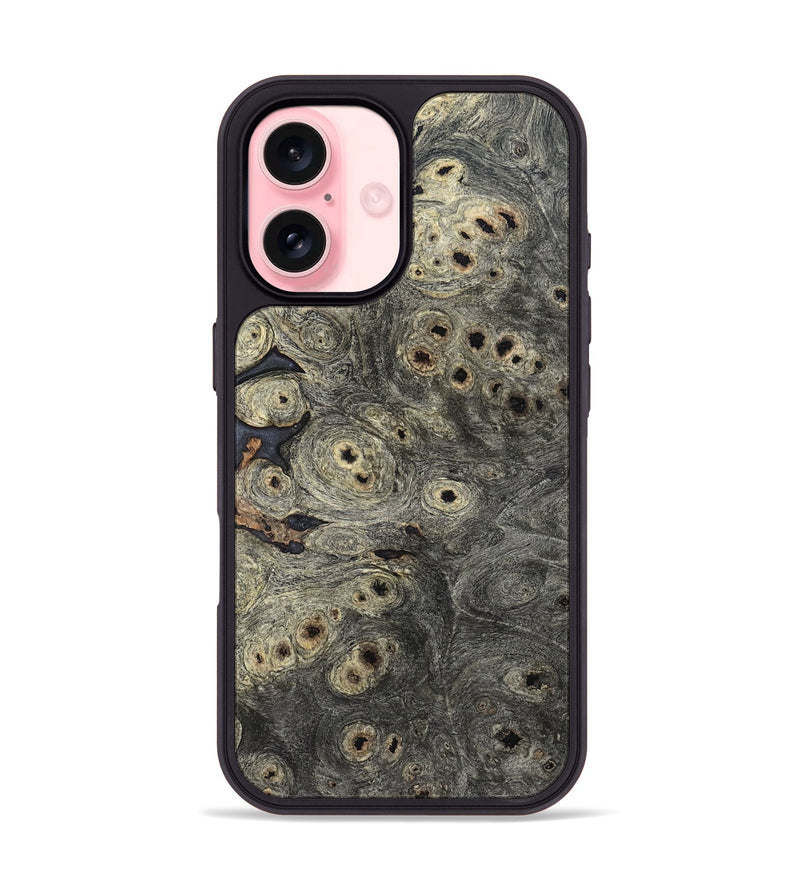 iPhone 16 Wood Phone Case - Oral (Wood Burl, 820652)