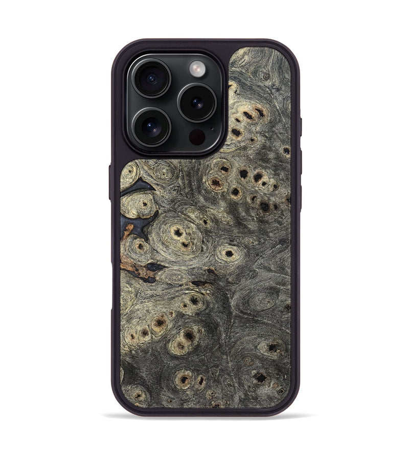 iPhone 16 Pro Wood Phone Case - Oral (Wood Burl, 820652)