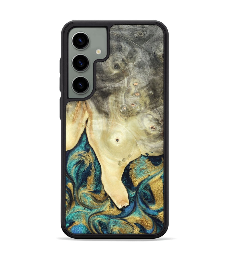 Galaxy S24 Plus Wood Phone Case - Tawnya (Teal & Gold, 820653)