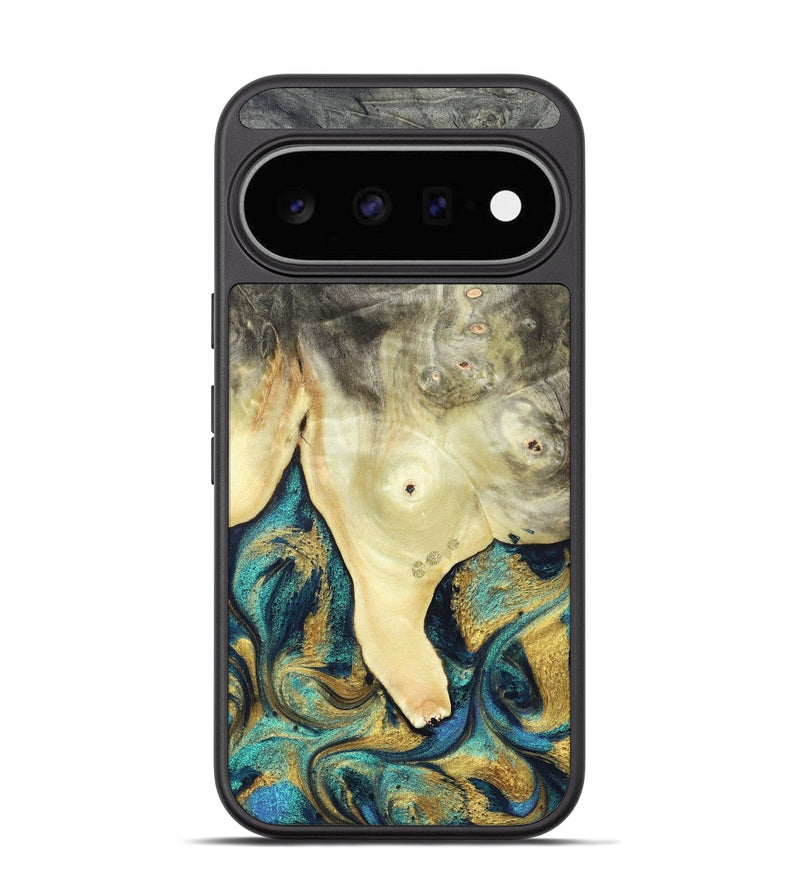 Pixel 11 Wood Phone Case - Tawnya (Teal & Gold, 820653)