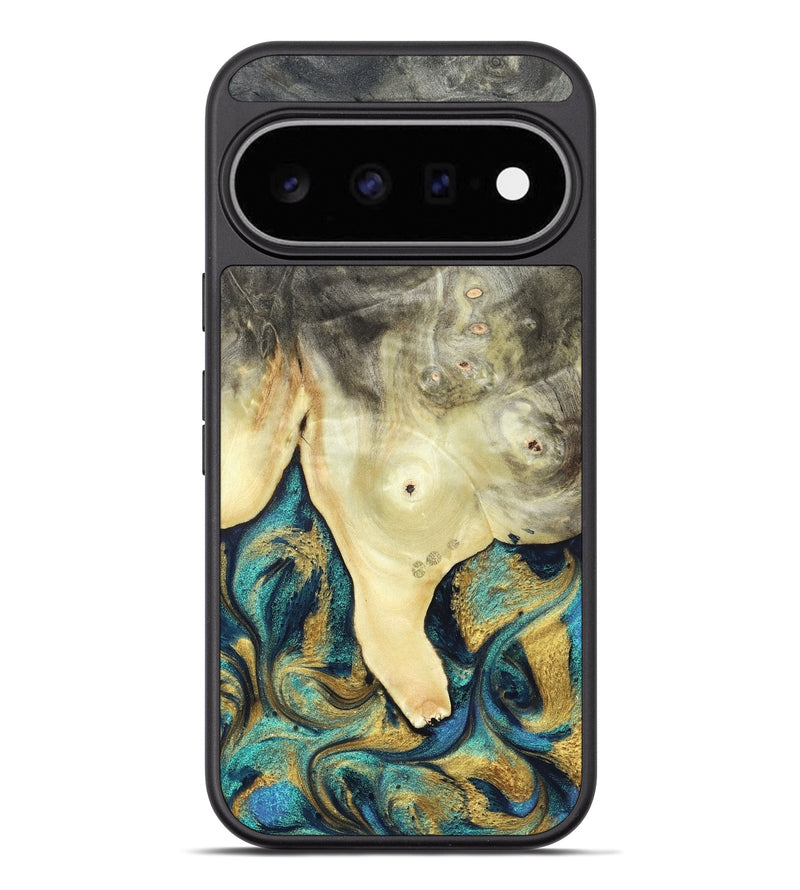 Pixel 11 Pro XL Wood Phone Case - Tawnya (Teal & Gold, 820653)