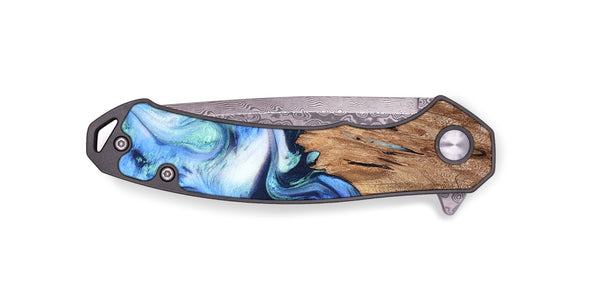 EDC Wood Pocket Knife - Jonna (Blue, 820665)