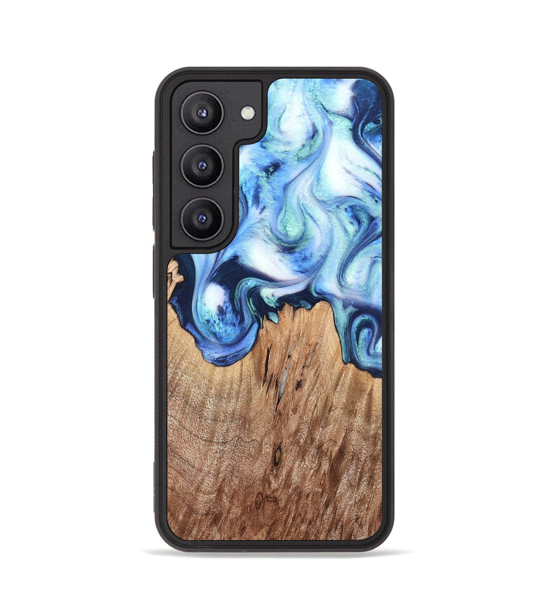 Galaxy S23 Wood Phone Case - Jonna (Blue, 820665)