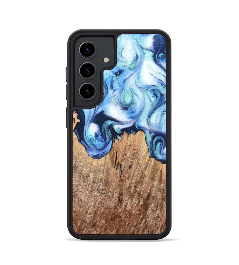 Galaxy S24 Wood Phone Case - Jonna (Blue, 820665)