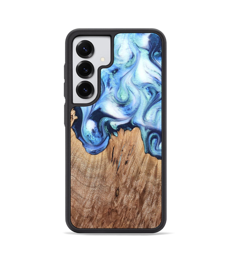 Galaxy S25 Wood Phone Case - Jonna (Blue, 820665)