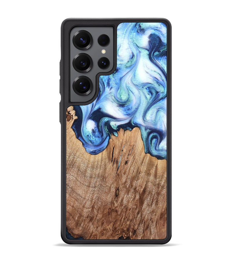 Galaxy S25 Ultra Wood Phone Case - Jonna (Blue, 820665)