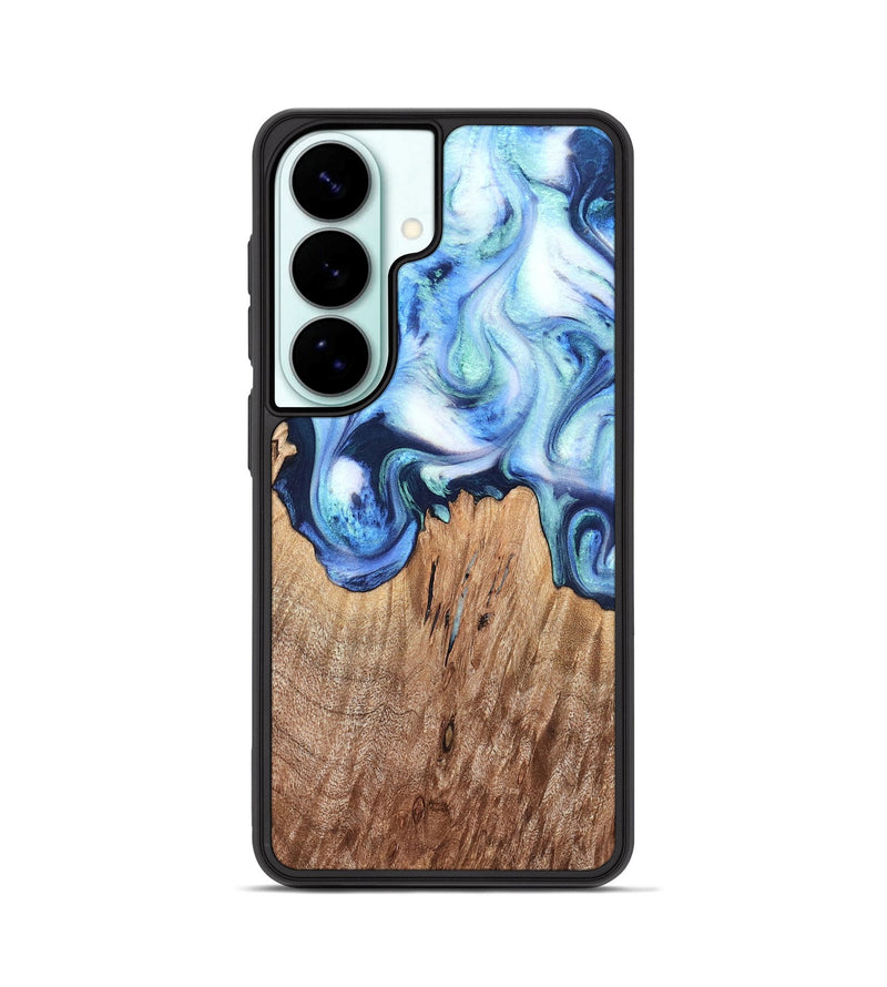 Galaxy S26 Wood Phone Case - Jonna (Blue, 820665)
