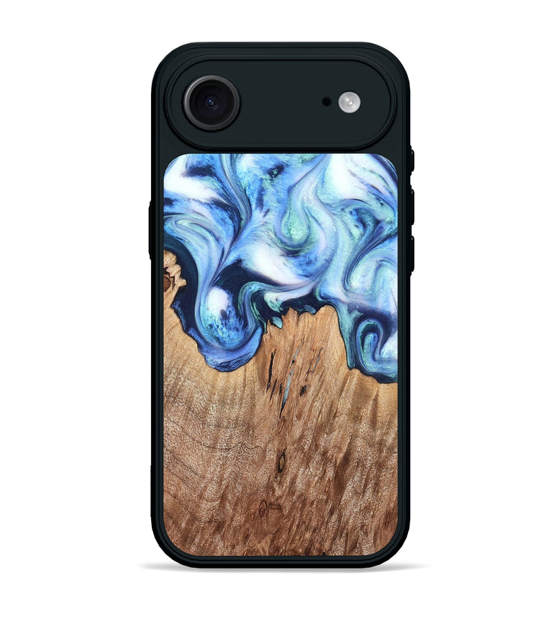 iPhone 17 Air Wood Phone Case - Jonna (Blue, 820665)