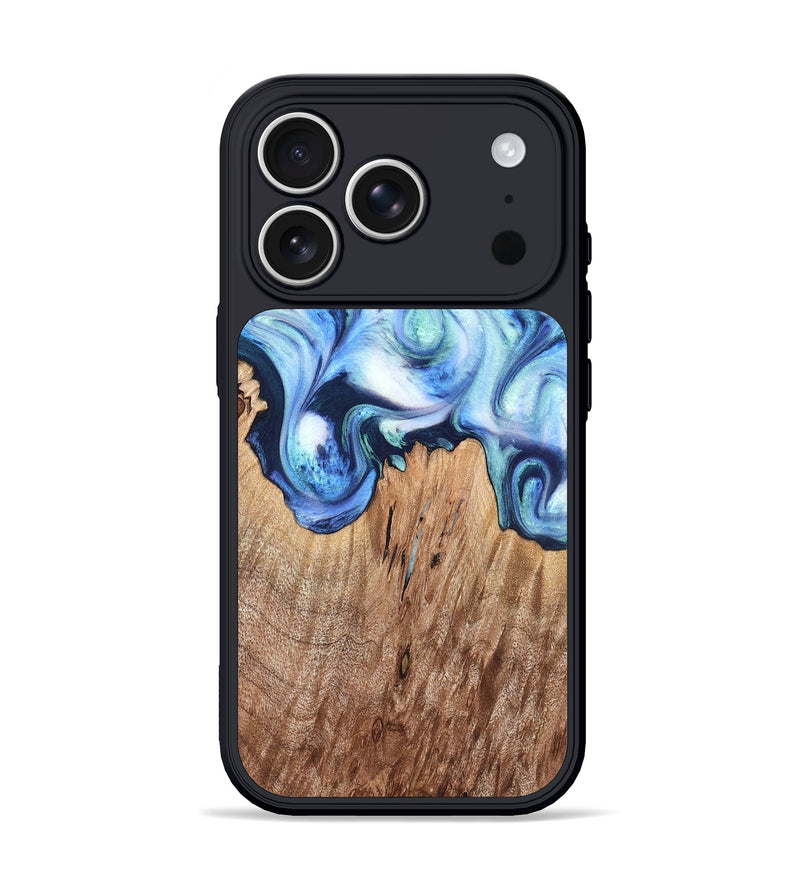 iPhone 17 Pro Wood Phone Case - Jonna (Blue, 820665)