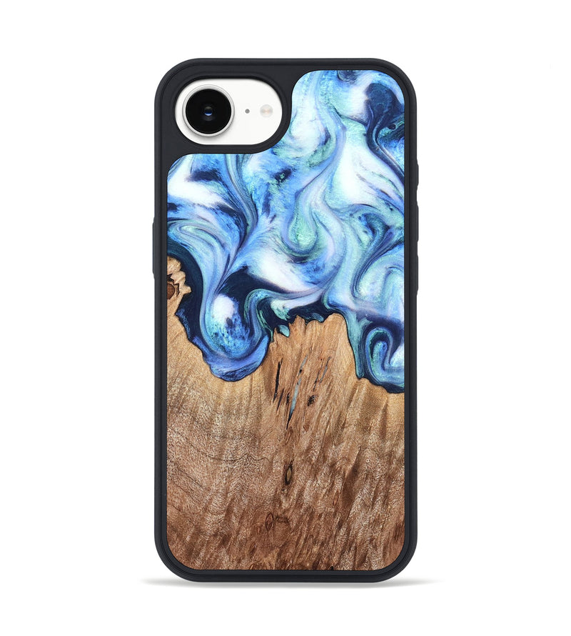 iPhone 17e Wood Phone Case - Jonna (Blue, 820665)