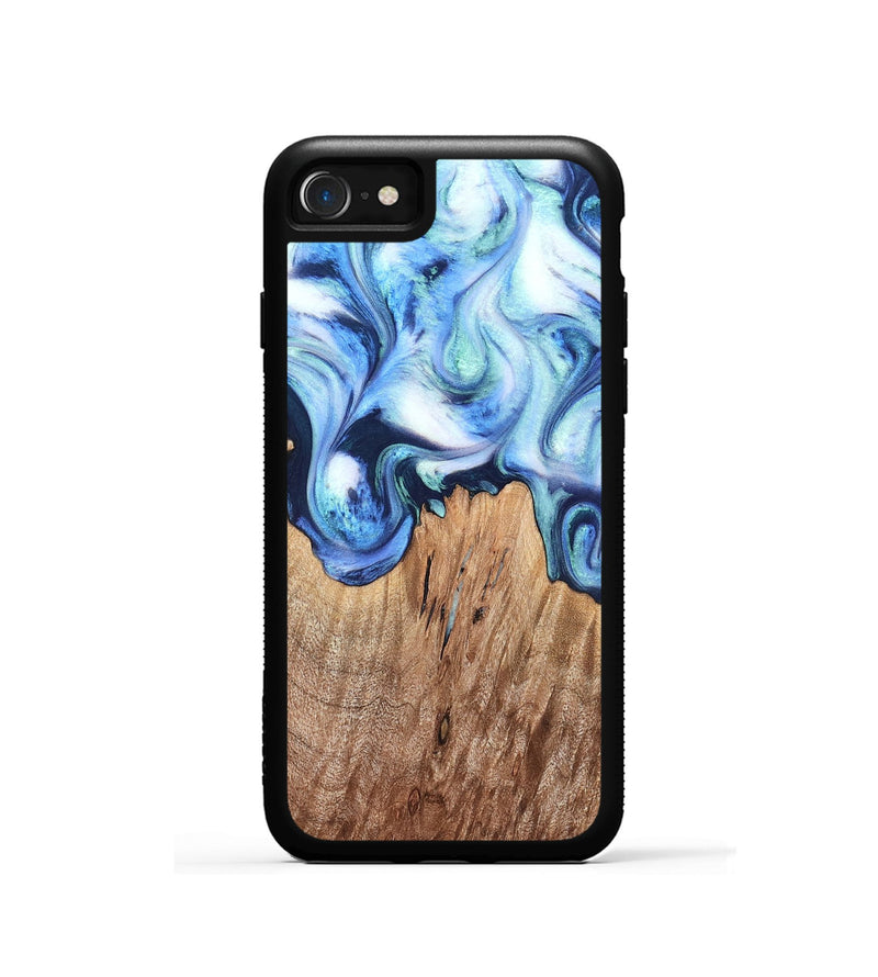 iPhone SE Wood Phone Case - Jonna (Blue, 820665)