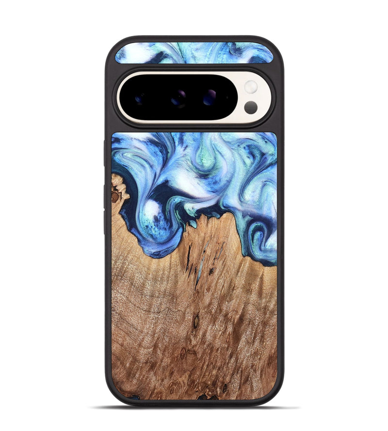 Pixel 9 Wood Phone Case - Jonna (Blue, 820665)