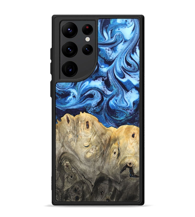 Galaxy S22 Ultra Wood Phone Case - Normand (Blue, 820668)