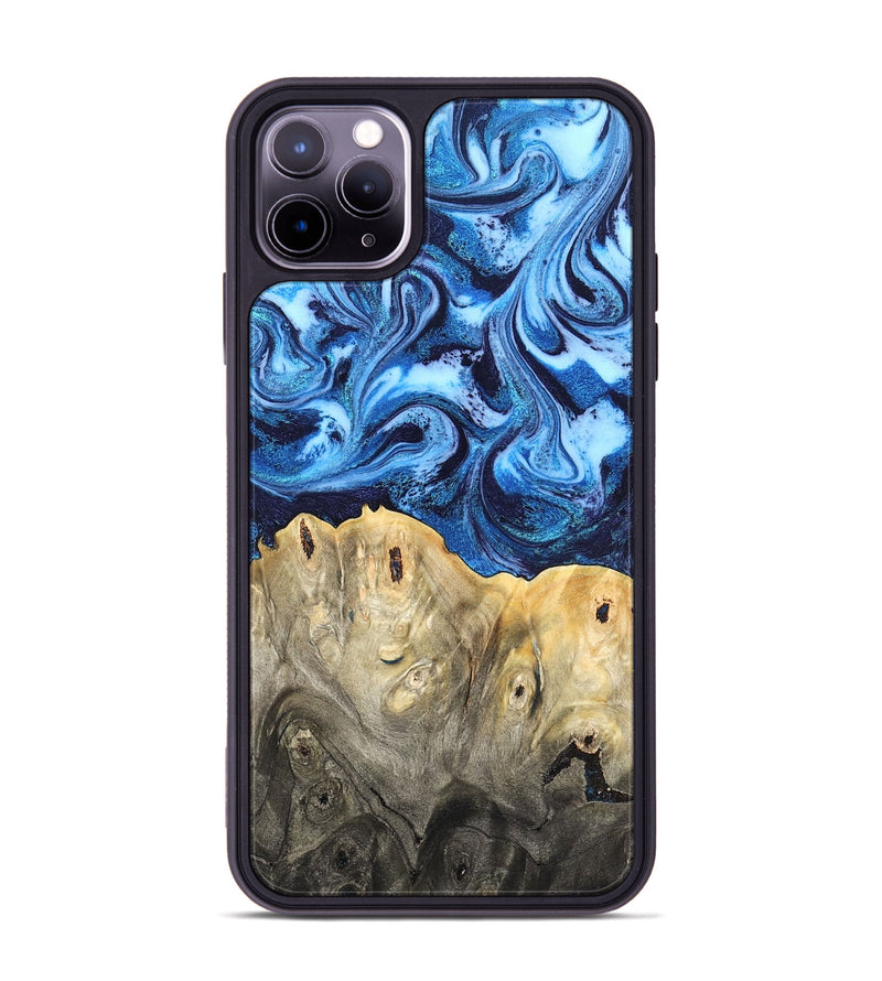 iPhone 11 Pro Max Wood Phone Case - Normand (Blue, 820668)