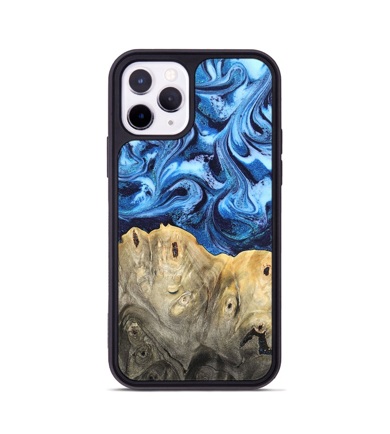 iPhone 11 Pro Wood Phone Case - Normand (Blue, 820668)