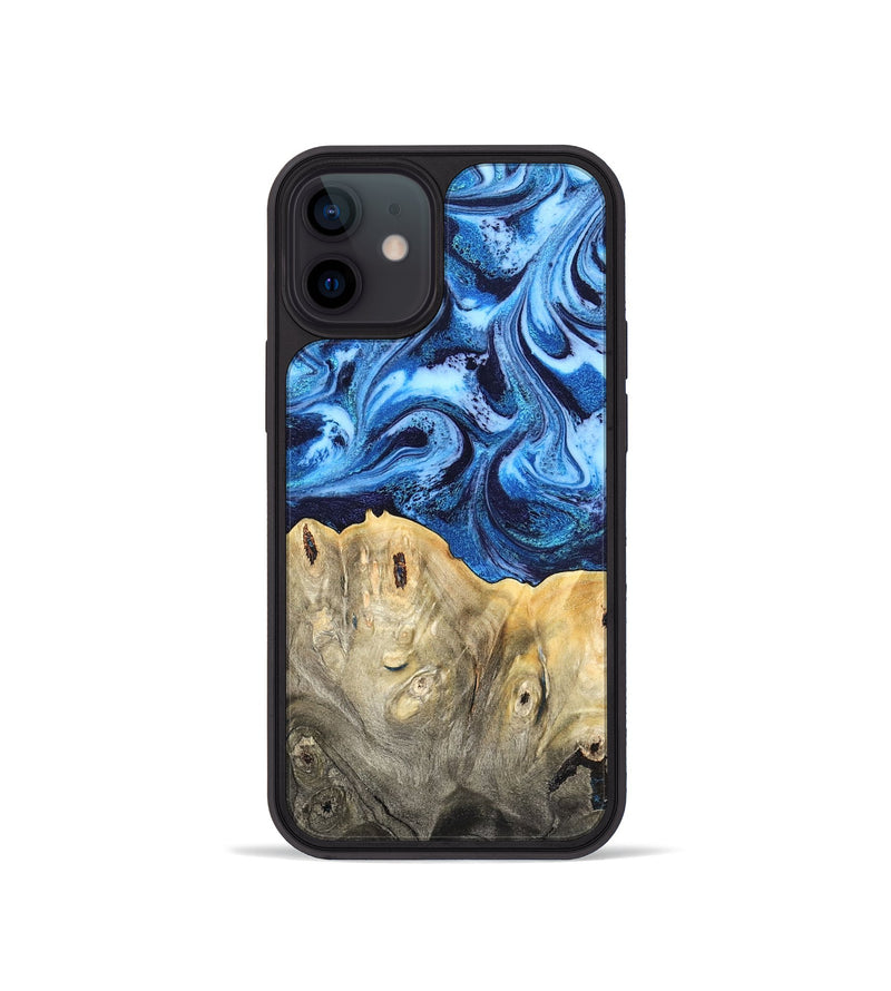 iPhone 12 mini Wood Phone Case - Normand (Blue, 820668)