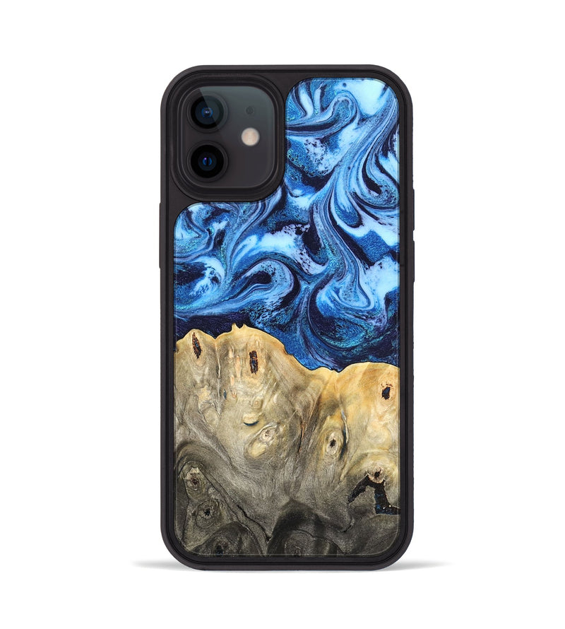 iPhone 12 Wood Phone Case - Normand (Blue, 820668)