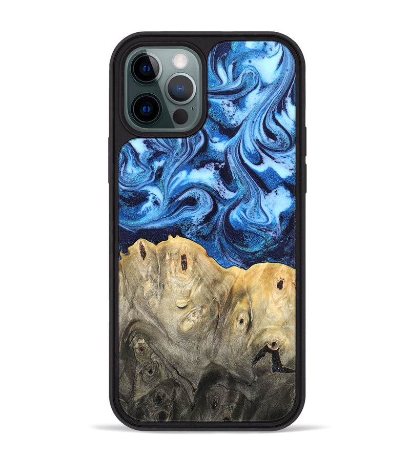 iPhone 12 Pro Max Wood Phone Case - Normand (Blue, 820668)
