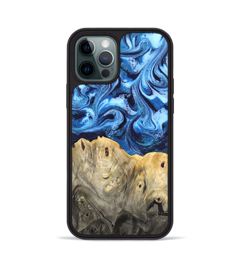 iPhone 12 Pro Wood Phone Case - Normand (Blue, 820668)