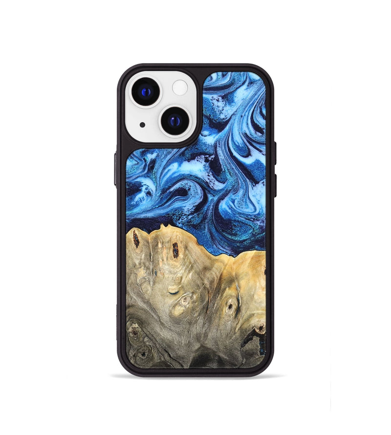 iPhone 13 mini Wood Phone Case - Normand (Blue, 820668)