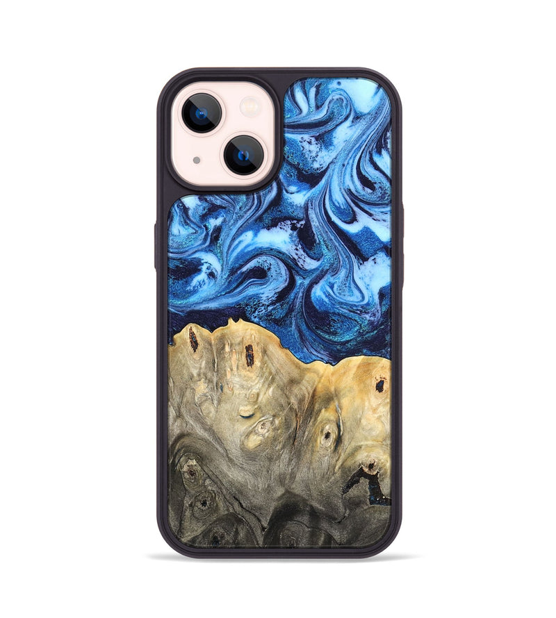 iPhone 14 Wood Phone Case - Normand (Blue, 820668)