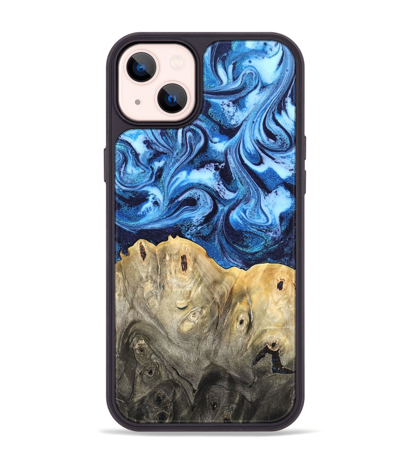iPhone 14 Plus Wood Phone Case - Normand (Blue, 820668)