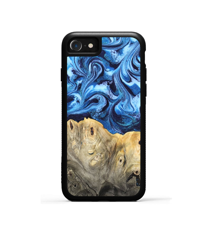iPhone SE Wood Phone Case - Normand (Blue, 820668)