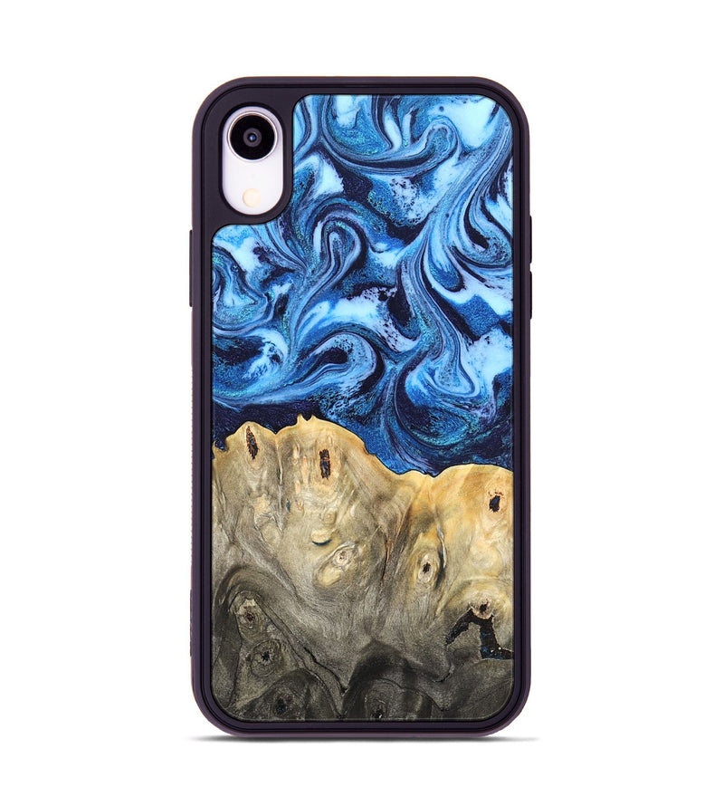 iPhone Xr Wood Phone Case - Normand (Blue, 820668)