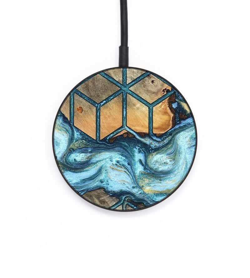 Circle Wood Wireless Charger - Miley (Pattern, 820677)