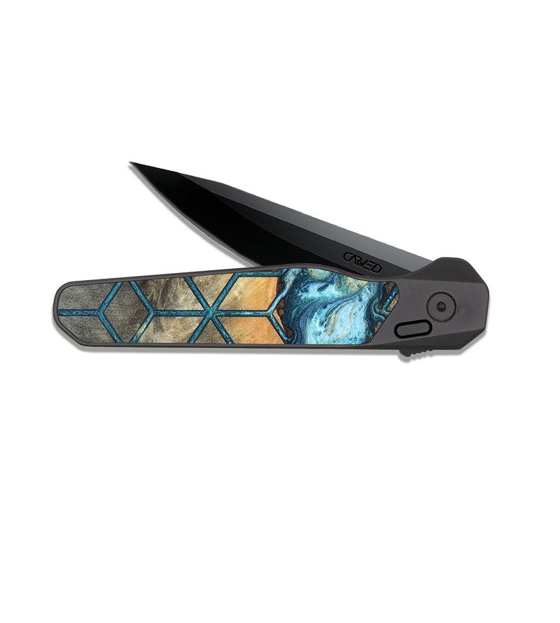 EDC Dark Slate Wood Pocket Knife - Miley (Pattern, 820677)