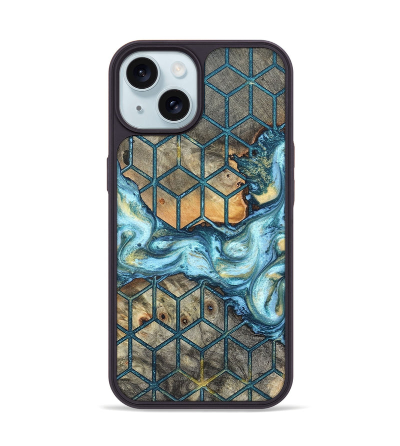 iPhone 15 Wood Phone Case - Miley (Pattern, 820677)