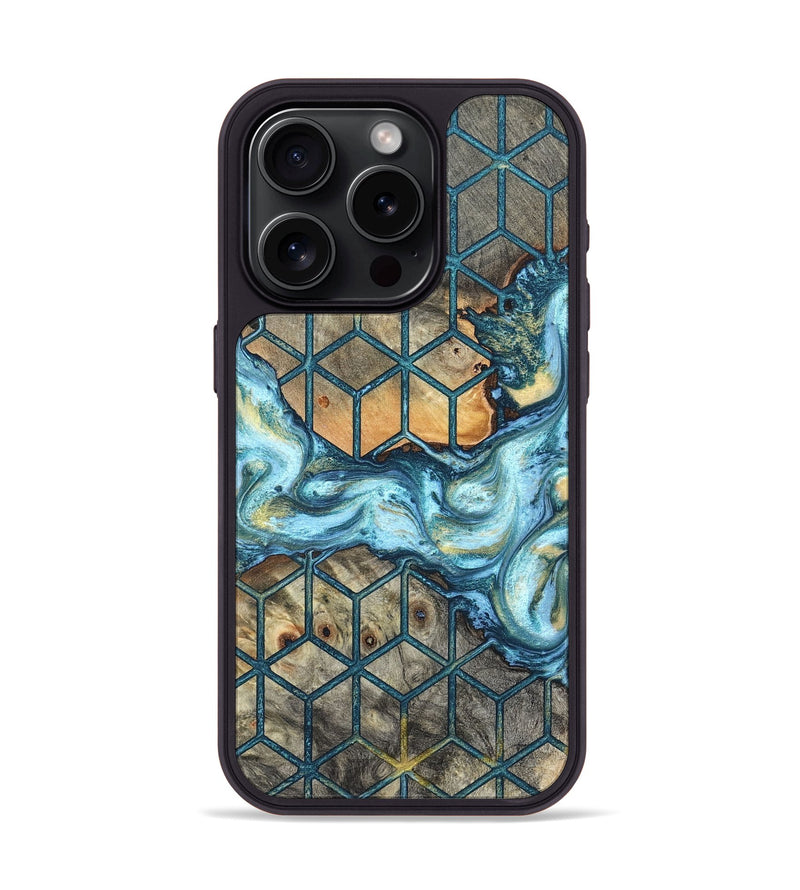 iPhone 15 Pro Wood Phone Case - Miley (Pattern, 820677)