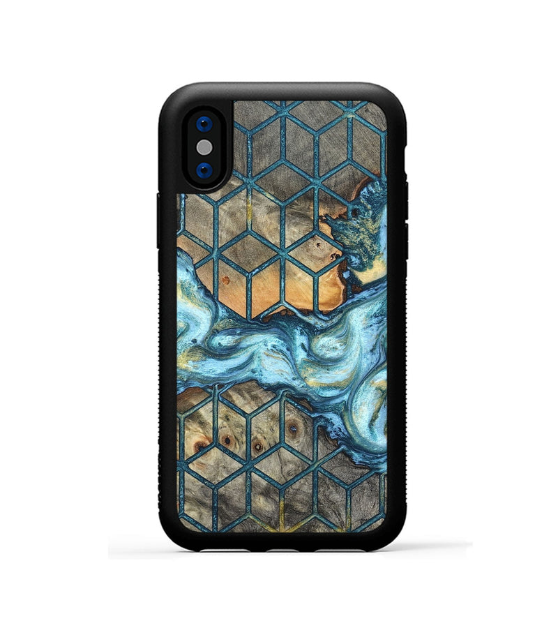 iPhone Xs Wood Phone Case - Miley (Pattern, 820677)
