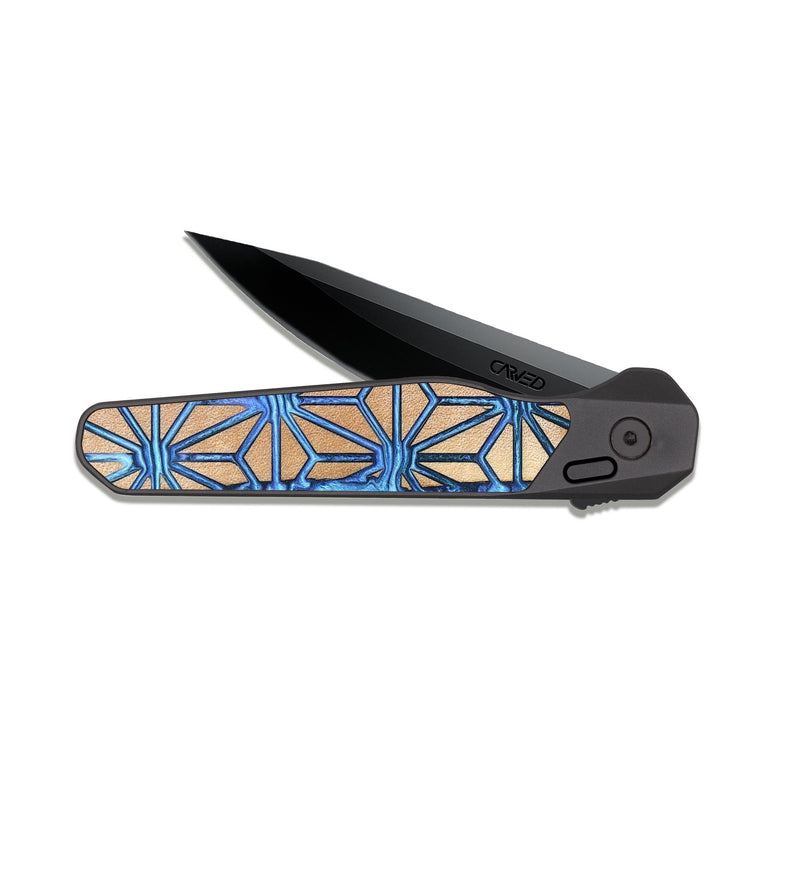 EDC Dark Slate Wood Pocket Knife - Greta (Pattern, 820679)