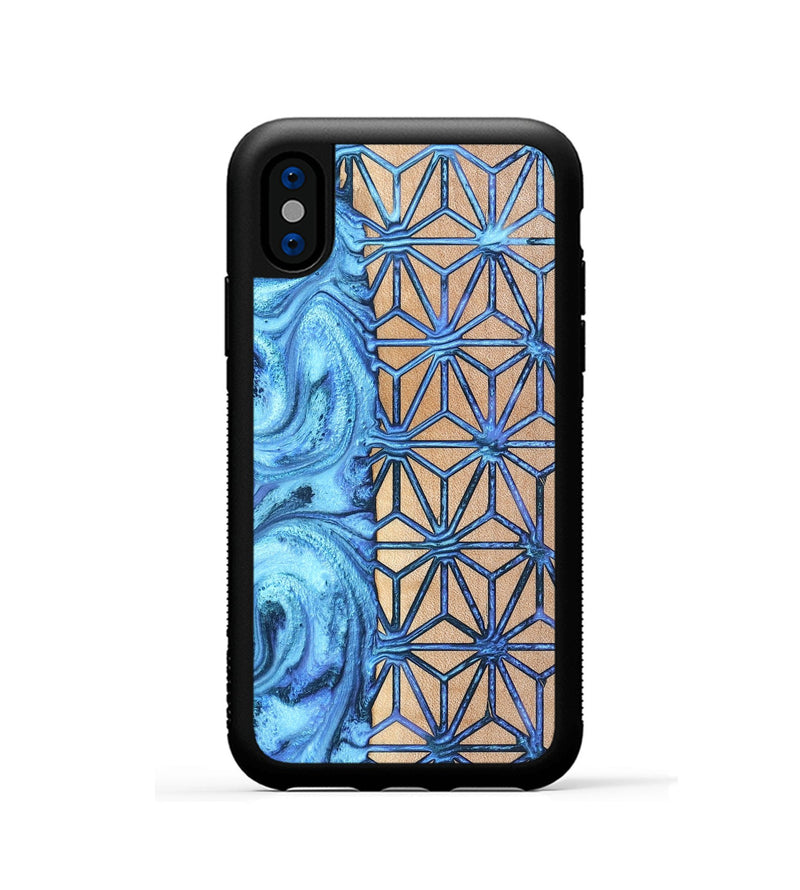 iPhone Xs Wood Phone Case - Greta (Pattern, 820679)