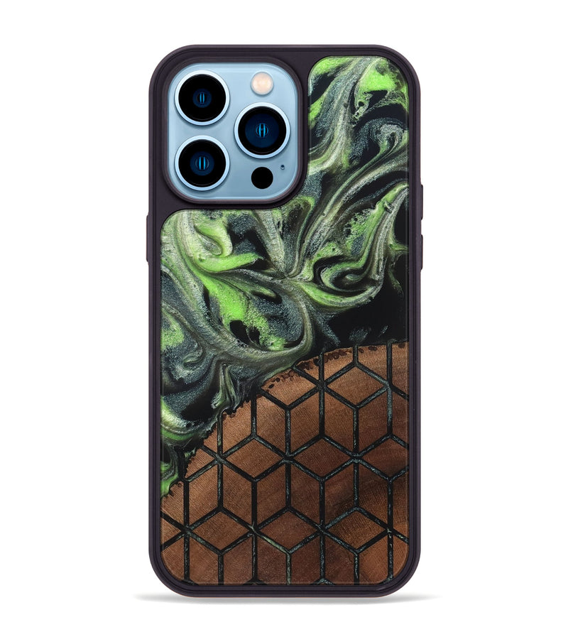 iPhone 14 Pro Max Wood Phone Case - Gracie (Pattern, 820682)