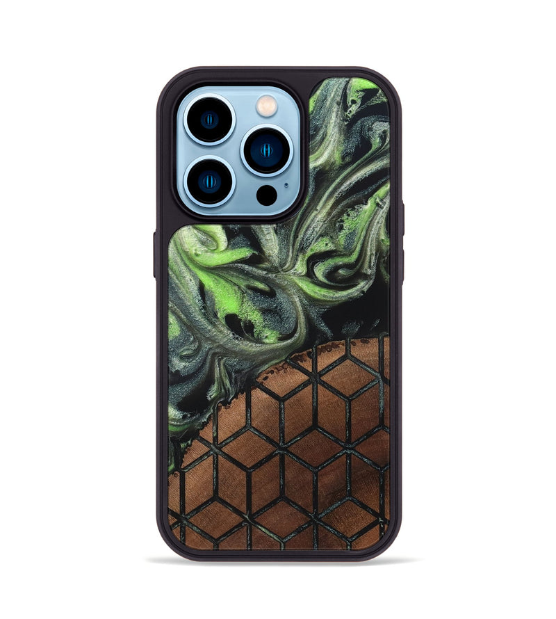 iPhone 14 Pro Wood Phone Case - Gracie (Pattern, 820682)