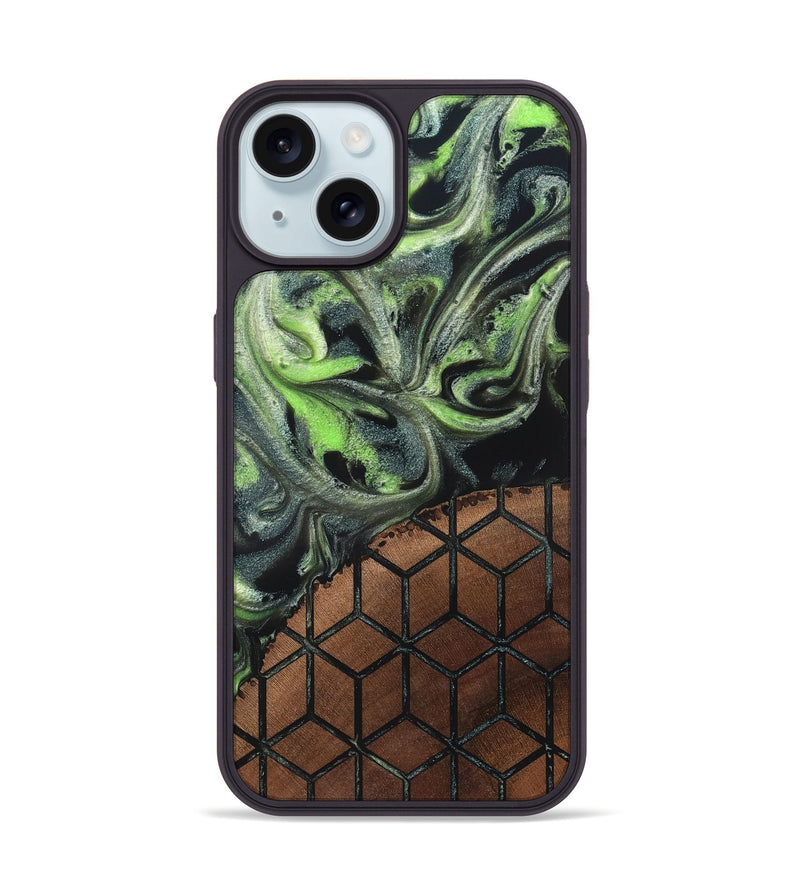 iPhone 15 Wood Phone Case - Gracie (Pattern, 820682)