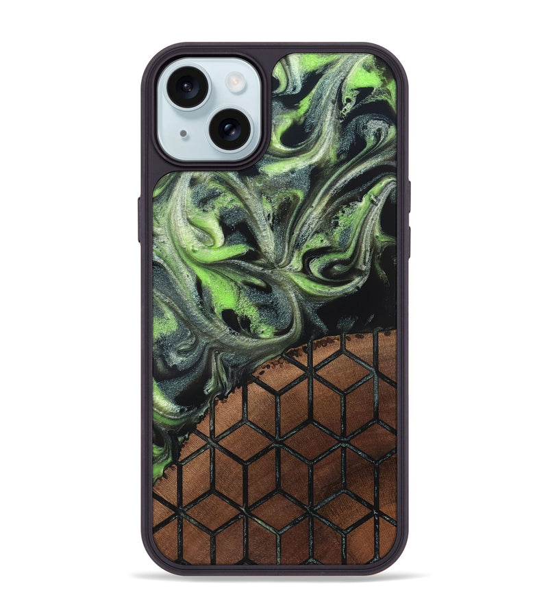iPhone 15 Plus Wood Phone Case - Gracie (Pattern, 820682)