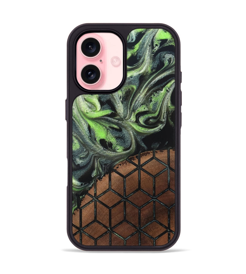 iPhone 16 Wood Phone Case - Gracie (Pattern, 820682)
