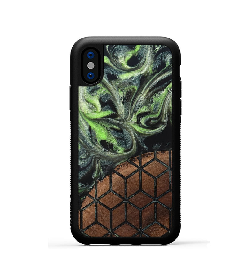 iPhone Xs Wood Phone Case - Gracie (Pattern, 820682)