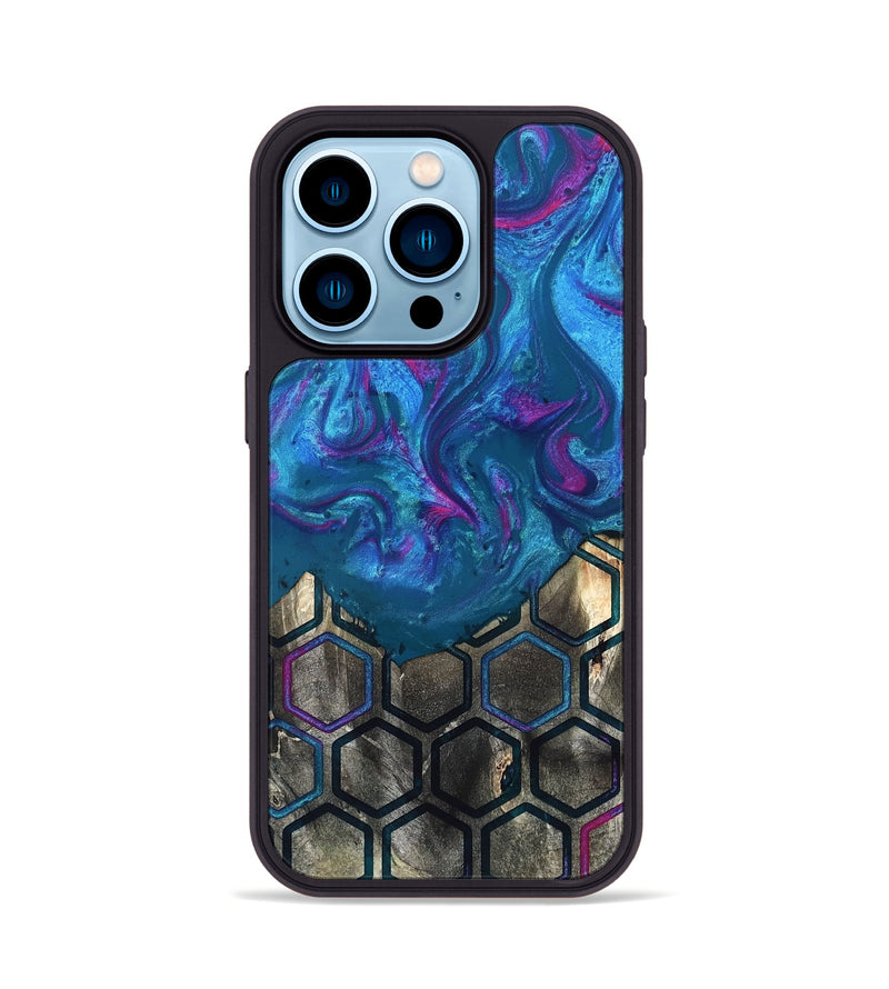 iPhone 14 Pro Wood Phone Case - Neva (Pattern, 820691)