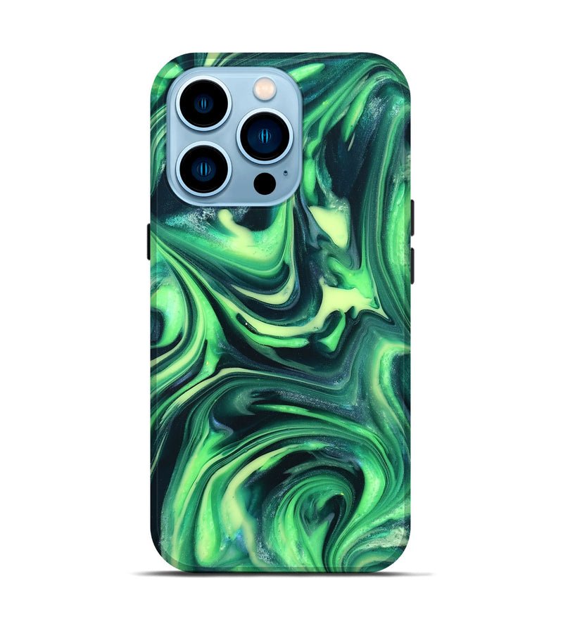 iPhone 14 Pro ResinArt Live Edge Phone Case - Apollo (Neon, 820694)